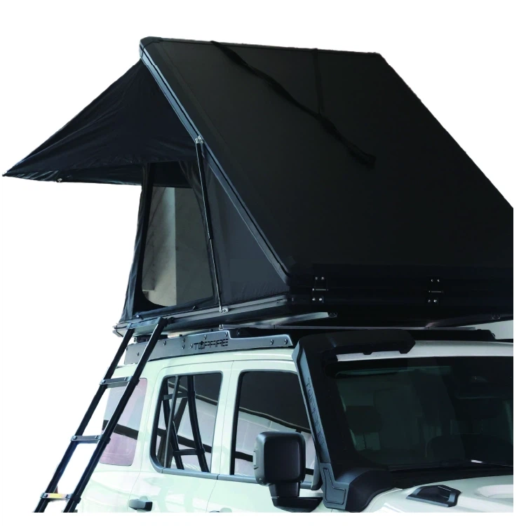 2 Man Triangular Aluminum Hard Shell Rooftop Tent